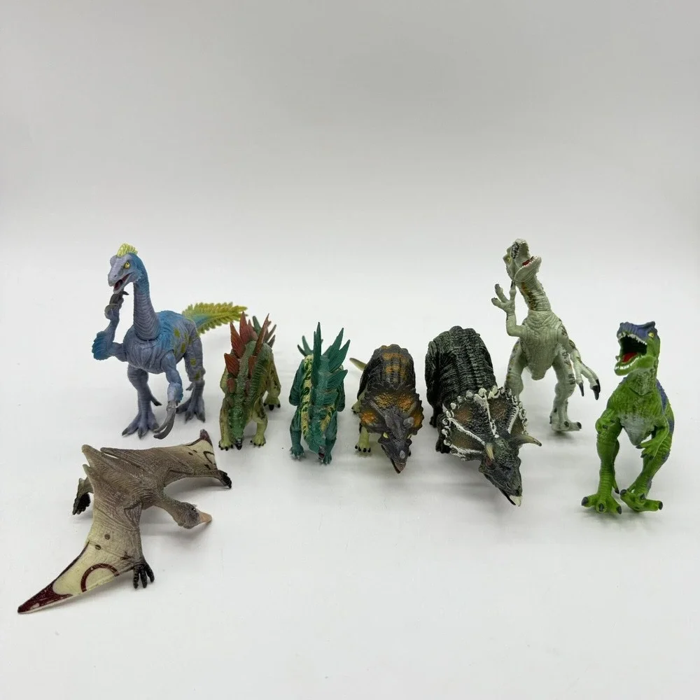 Unbranded Dinosaurs Lot‎ Of 8 Figure Toy Educational Prehistoric Toys